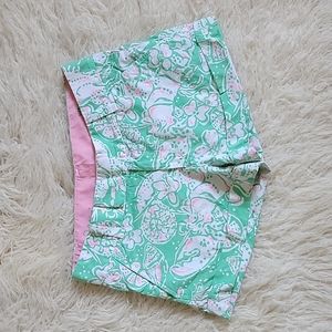Lilly Pulitzer The Barclay 3in Short in Glenda Green Beach Bash